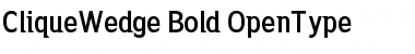 Download CliqueWedge Bold Font Title Preview