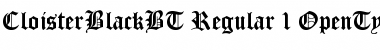 Download Cloister Black Regular Font Title Preview