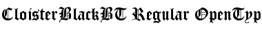 Download Cloister Black Regular Font Title Preview