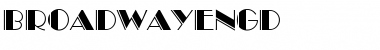 Download BroadwayEngD Regular Font Title Preview