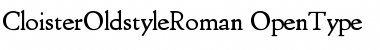 Download Cloister OldstyleRoman Font Title Preview