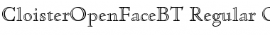 Download Cloister Open Face Regular Font