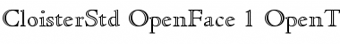 Download Cloister Std Open Face Font Title Preview