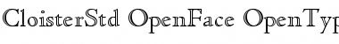 Download Cloister Std Open Face Font Title Preview