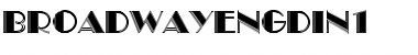 Download BroadwayEngDIn1 Regular Font Title Preview