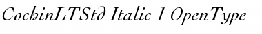 Download Cochin LT Std Italic Font Title Preview