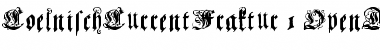 Download CoelnischCurrentFraktur Regular Font Title Preview