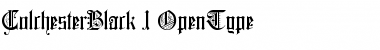 Download ColchesterBlack Regular Font Title Preview