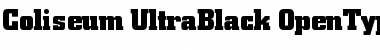Download Coliseum-UltraBlack Regular Font Title Preview