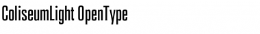 Download ColiseumLight Regular Font Title Preview