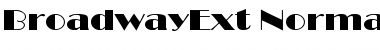 Download BroadwayExt-Normal Regular Font Title Preview