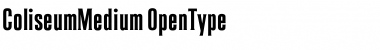 Download ColiseumMedium Regular Font Title Preview