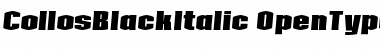 Download Collos BlackItalic Font Title Preview