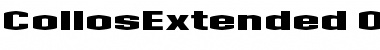 Download Collos Extended Font Title Preview