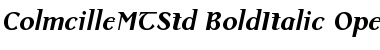 Download Colmcille MT Std Bold Italic Font Title Preview