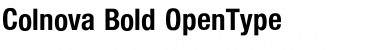 Download Colnova Bold Font Title Preview