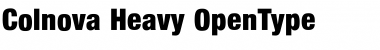 Download Colnova Heavy Font Title Preview