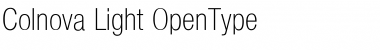 Download Colnova Light Font Title Preview