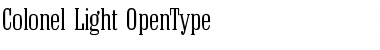 Download Colonel-Light Regular Font Title Preview