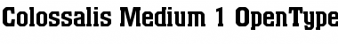 Download Colossalis Medium Font Title Preview