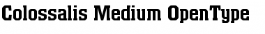 Download Colossalis Medium Font Title Preview