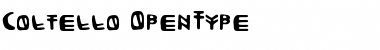 Download Coltello Regular Font Title Preview