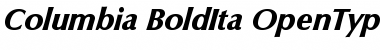 Download Columbia-BoldIta Regular Font Title Preview