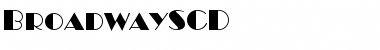 Download BroadwaySCD Regular Font Title Preview