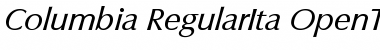 Download Columbia-RegularIta Regular Font Title Preview