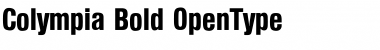 Download Colympia Bold Font Title Preview