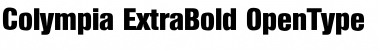 Download Colympia ExtraBold Font Title Preview