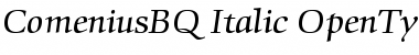 Download Comenius BQ Regular Font Title Preview