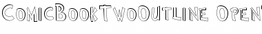 Download Comic BookTwoOutline Font Title Preview