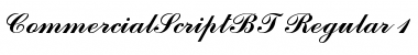 Download Commercial Script Regular Font Title Preview