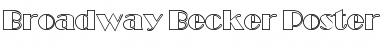 Download Broadway Becker Poster Outline Regular Font Title Preview