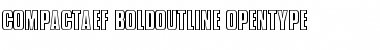 Download CompactaEF BoldOutline Font Title Preview