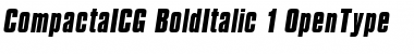 Download CompactaICG BoldItalic Font Title Preview