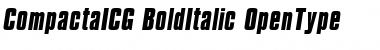 Download CompactaICG BoldItalic Font Title Preview