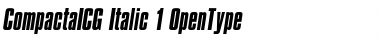 Download CompactaICG Italic Font Title Preview