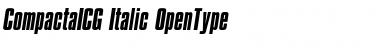 Download CompactaICG Italic Font Title Preview