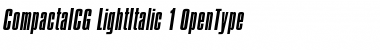 Download CompactaICG LightItalic Font Title Preview