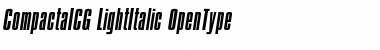 Download CompactaICG LightItalic Font Title Preview