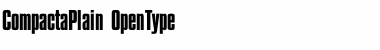 Download Compacta .. Plain Font Title Preview