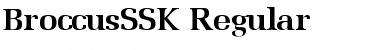 Download BroccusSSK Regular Font Title Preview