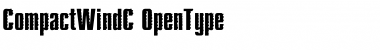 Download CompactWindC Regular Font Title Preview