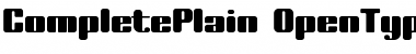 Download Complete Plain Font Title Preview