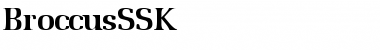 Download BroccusSSK Regular Font Title Preview