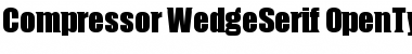 Download Compressor WedgeSerif Font Title Preview