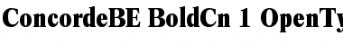 Download Concorde BE Bold Condensed Font Title Preview