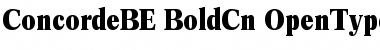 Download Concorde BE Bold Condensed Font Title Preview